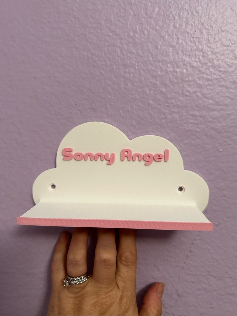Sonny Angel Cloud Shelf - White & Pink